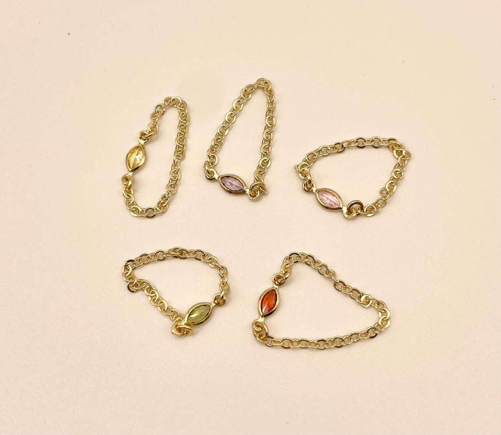 Marquise Chain Ring