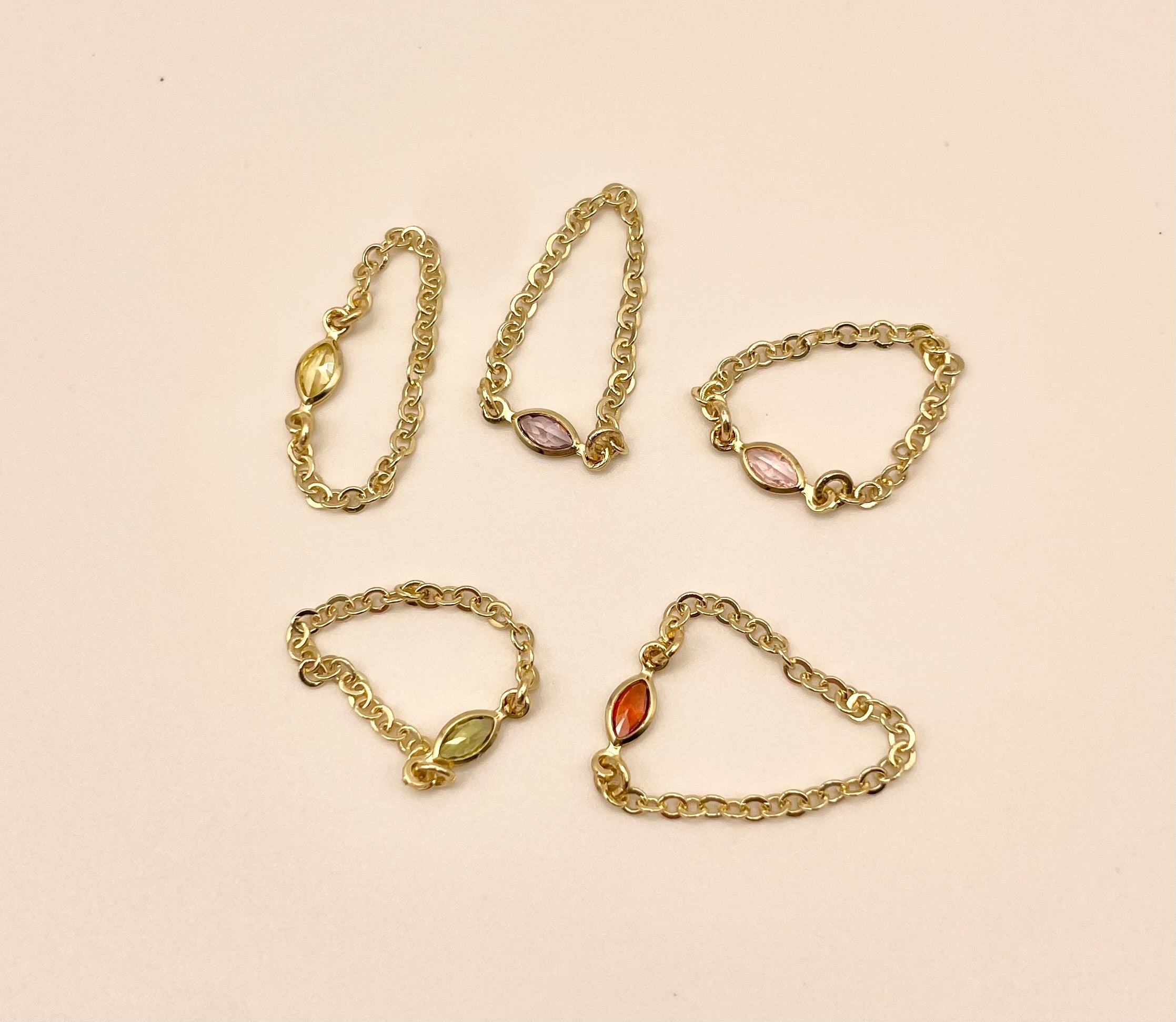 Marquise Chain Ring