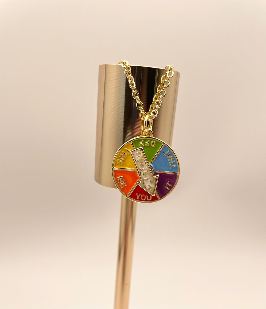 F*ck Spinner Necklace