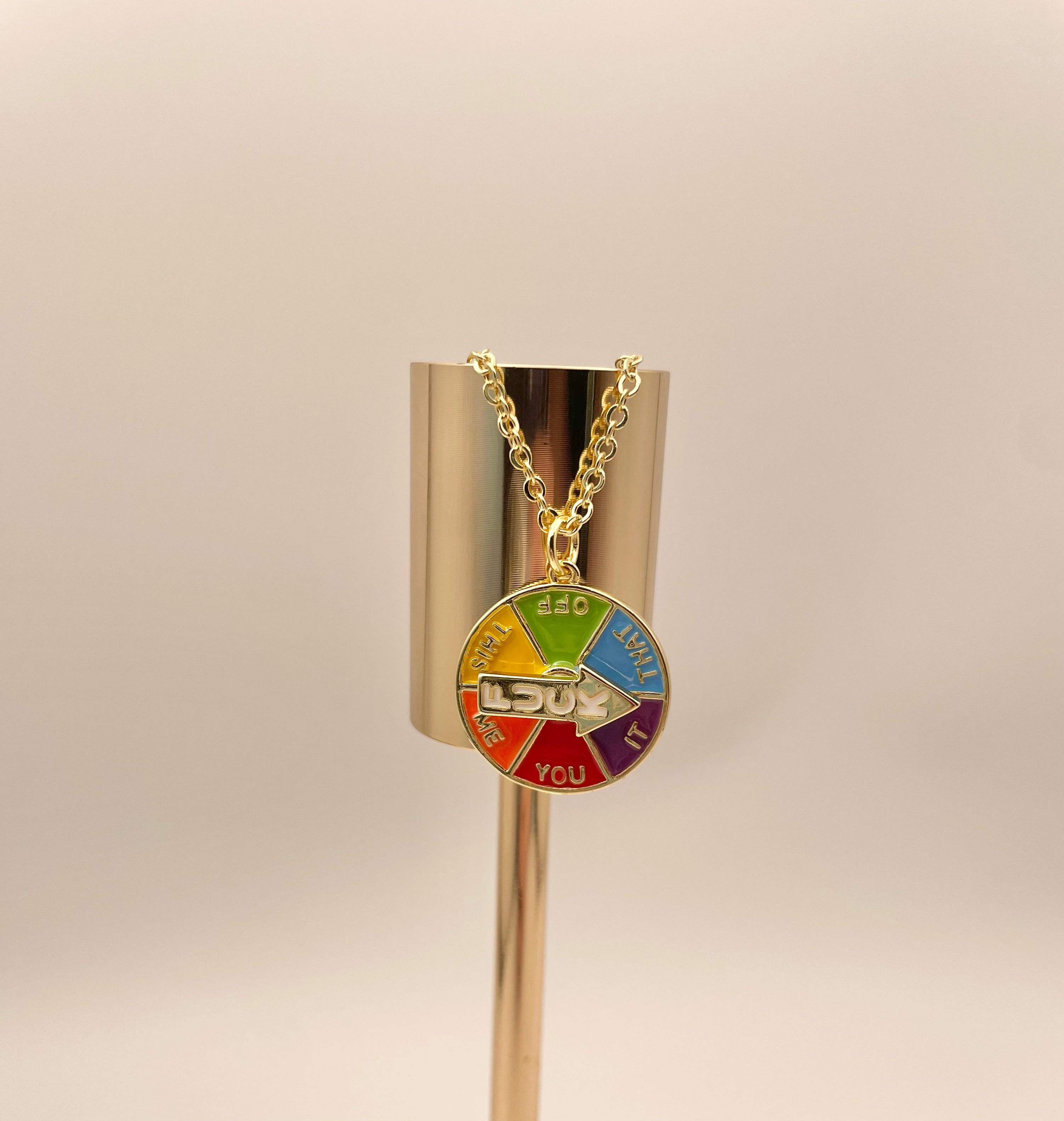 F*ck Spinner Necklace