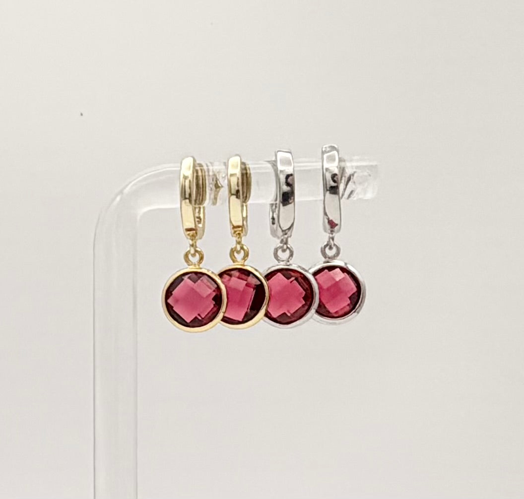 Birthstone Huggies